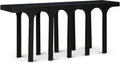 Viterbo Solid Wood And Oak Veneer Console Table