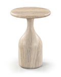 Rosamaria Travertine Concrete Indoor/Outdoor End Table - ET18