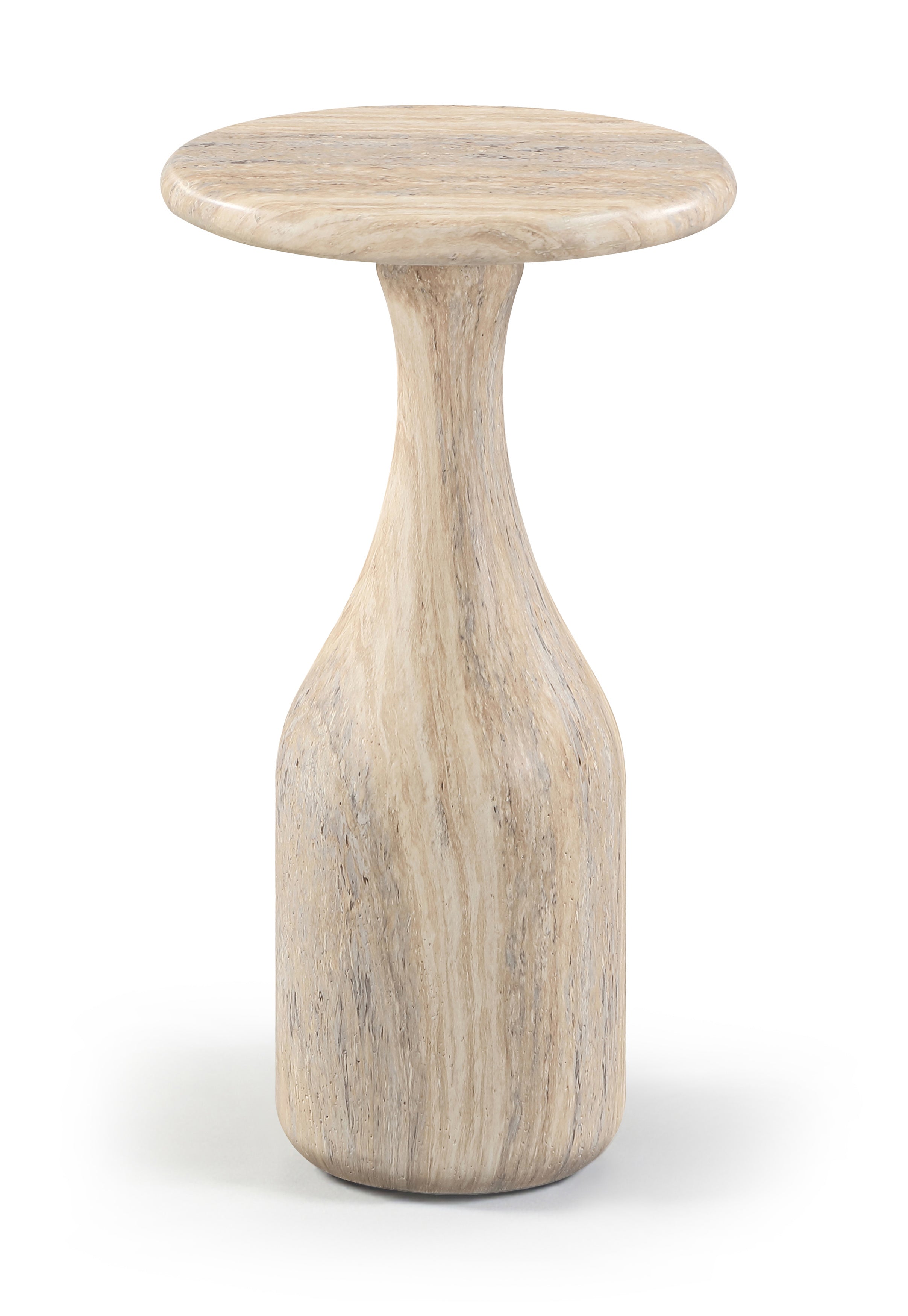 Rosamaria Travertine Concrete Indoor/Outdoor End Table - ET20