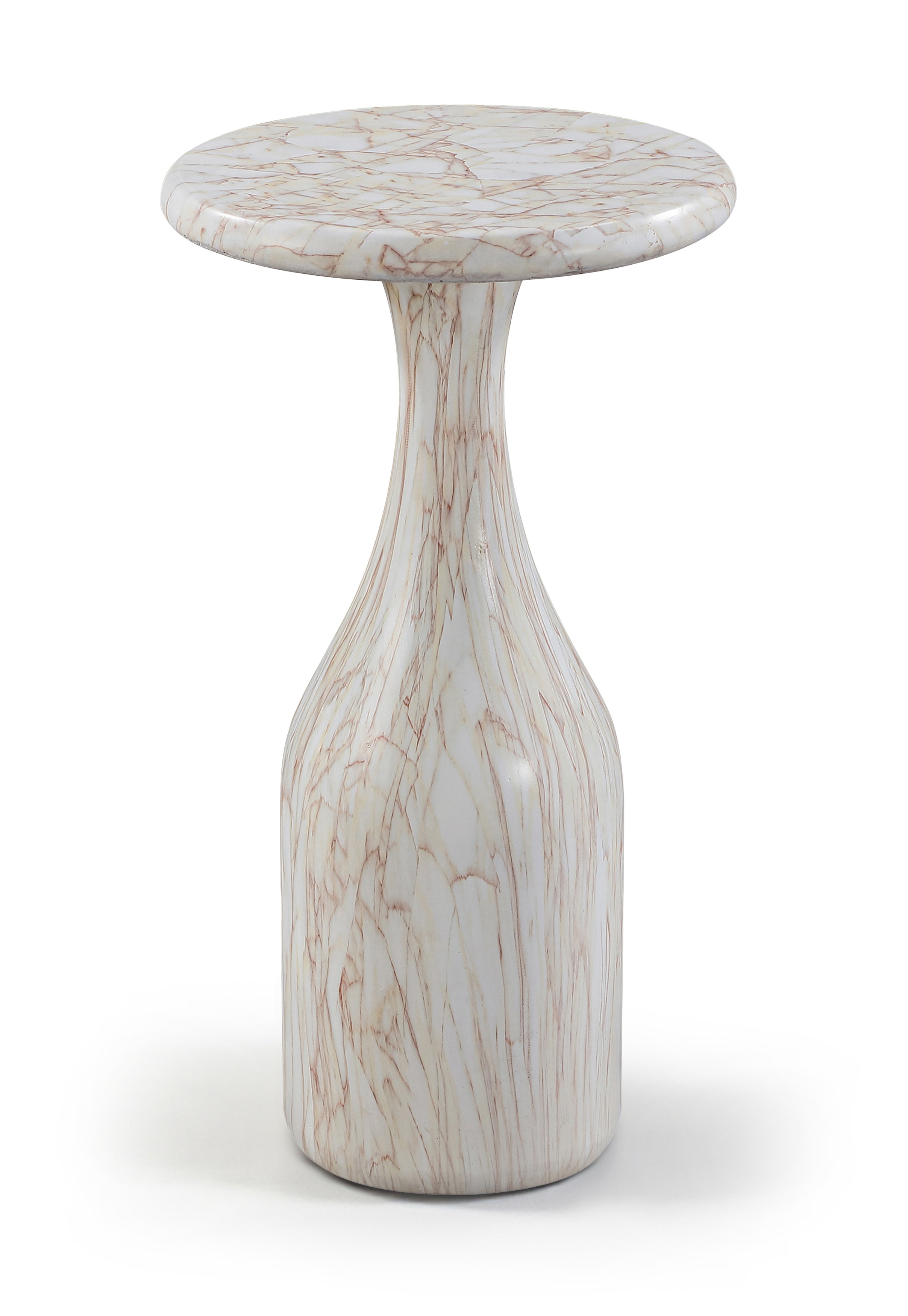 Rosamaria White Concrete Indoor/Outdoor End Table - ET20