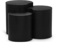 Eastley Black Iron 3pc. Modular Nesting End / Side Table - 3B