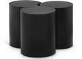 Eastley Black Iron 3pc. Modular Nesting Coffee Table - 3C
