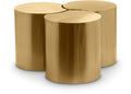 Eastley Gold Iron 3pc. Modular Nesting Coffee Table - 3E