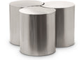 Eastley Silver Iron 3pc. Modular Nesting Coffee Table - 3D