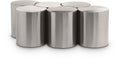 Eastley Silver Iron 6pc. Modular Nesting Coffee Table - 6C