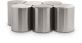 Eastley Silver Iron 6pc. Modular Nesting Coffee Table - 6D