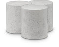 Eastley White Iron 3pc. Modular Nesting Coffee Table - 3D