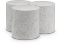 Eastley White Iron 3pc. Modular Nesting Coffee Table - 3E