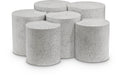 Eastley White Iron 6pc. Modular Nesting Coffee Table - 6A
