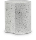 Eastley White Iron End Table - ET16