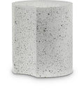 Eastley White Iron End Table - ET18