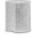 Eastley White Iron End Table - ET20