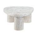Sylvestra White Concrete Indoor/Outdoor Coffee Table - CT13