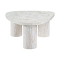 Sylvestra White Concrete Indoor/Outdoor Coffee Table