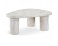Sylvestra White Concrete Indoor/Outdoor Coffee Table