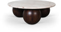 Ticino Genuine Marble Top And Mango Wood Base Coffee Table