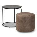 Kira 2-Piece Nesting Table and Ottoman Set