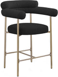 Bridgette Boucle Fabric Upholstered Counter Stool