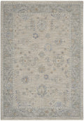 Infinite Light Grey Vintage Polyester Area Rug