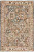 Sahar Blue Vintage Polyester Area Rug