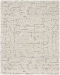 CK009 Sculptural Grey Modern Wool Area Rug