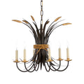 Wheat Chandelier - Bronze