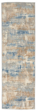 CK950 Rush Blue Beige Modern Polypropylene Area Rug