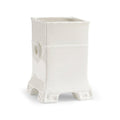 Greek Key Vase - White