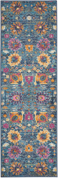 Passion Denim Bohemian Polypropylene Area Rug