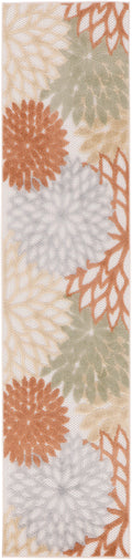 Aloha Ivory Multicolor Outdoor Polypropylene Area Rug