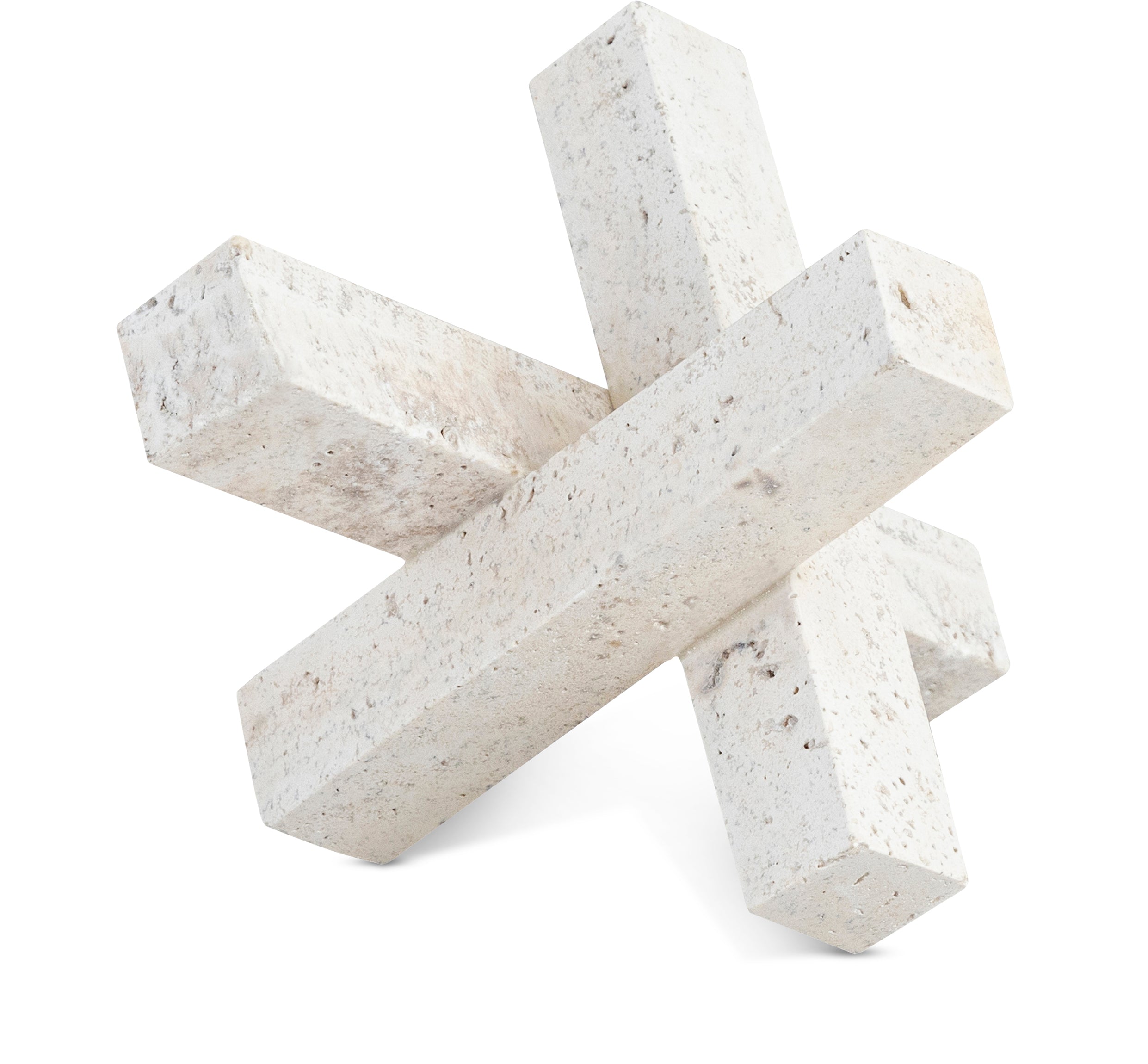 Sitges Natural Travertine Decorative Object