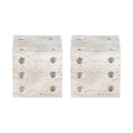 Eartha Natural Travertine Decorative Dice