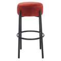 Paisleigh Metal Leg Barstool in Rust
