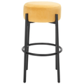 Paisleigh Metal Leg Barstool in Mustard