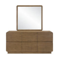 Adley Solid Wood And Oak Veneer Mirror