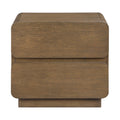 Adley 28" Solid Wood And Oak Veneer Nightstand