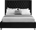 Alaia Velvet Upholstered Queen Bed
