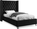 Alaia Velvet Upholstered Twin Bed