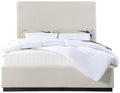 Alistair Linen Textured Fabric Upholstered Queen Bed