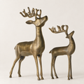 Aluminum Reindeer Lifesize Statue