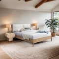 Antonella Cream Fabric Upholstered Full Bed