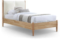 Antonella Cream Fabric Upholstered Twin Bed