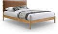 Astoria Vegan Leather Upholstered Queen Bed (3 Boxes)