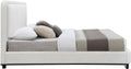Muriel Linen Textured Fabric Upholstered Queen Bed