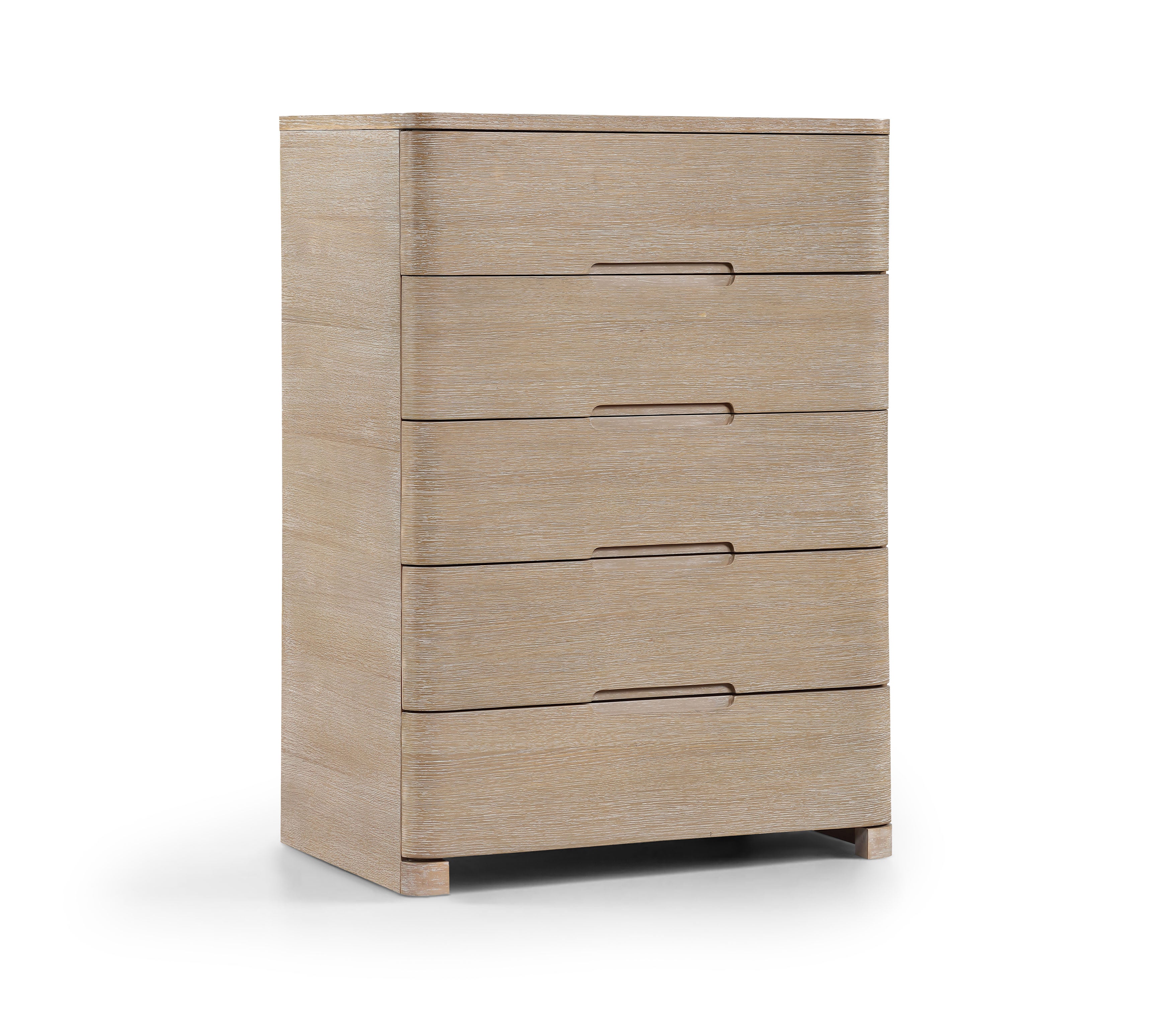 Civita Natural Oak Veneer And Solid Wood Chest
