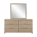 Civita Natural Oak Veneer And Solid Wood Mirror