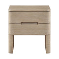 Civita 24" Natural Oak Veneer And Solid Wood Nightstand