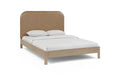 Civita Natural Vegan Leather Upholstered Full Bed (3 Boxes)