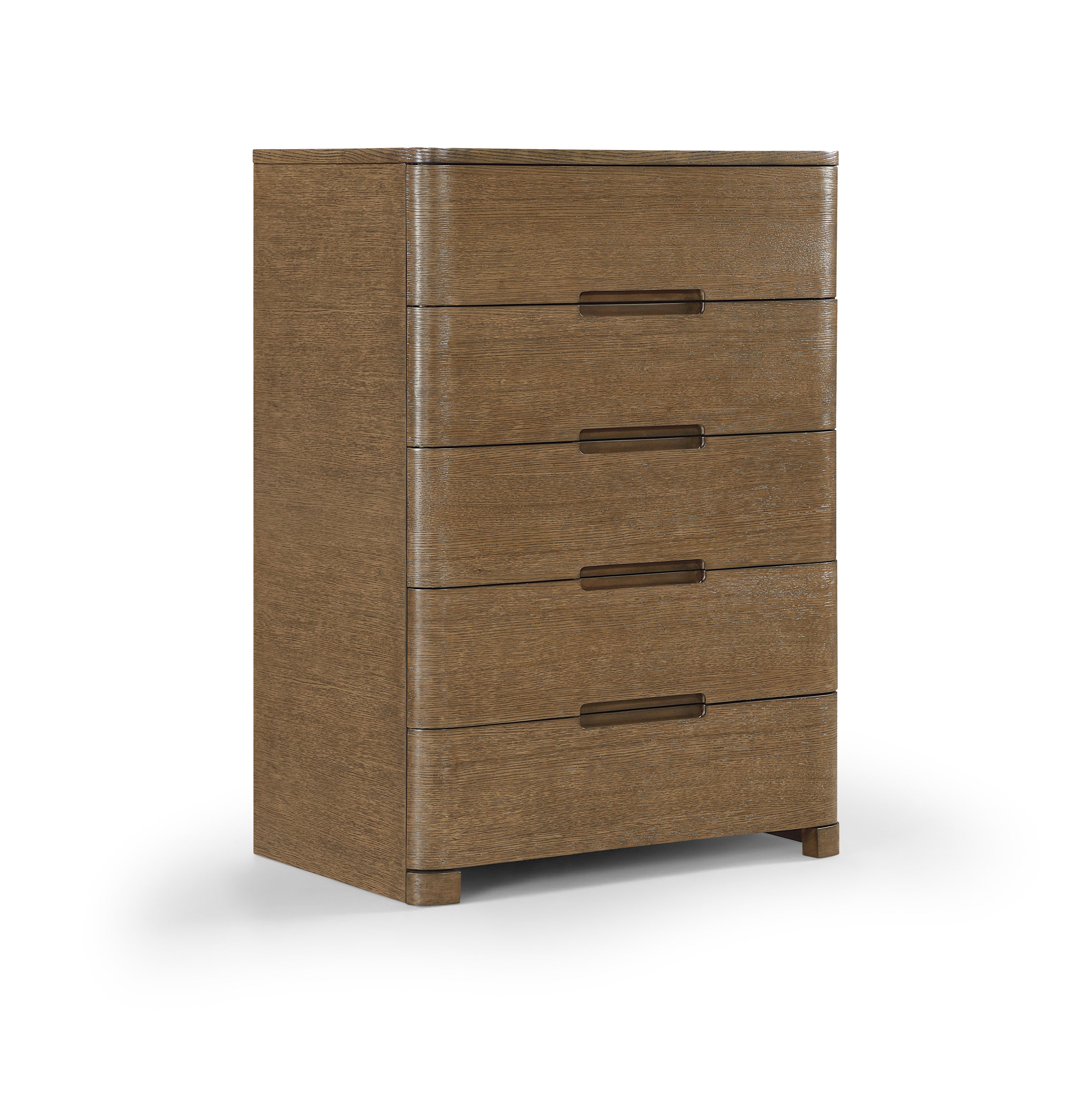 Civita Brown Oak Veneer And Solid Wood Chest