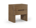 Civita 24" Brown Oak Veneer And Solid Wood Nightstand